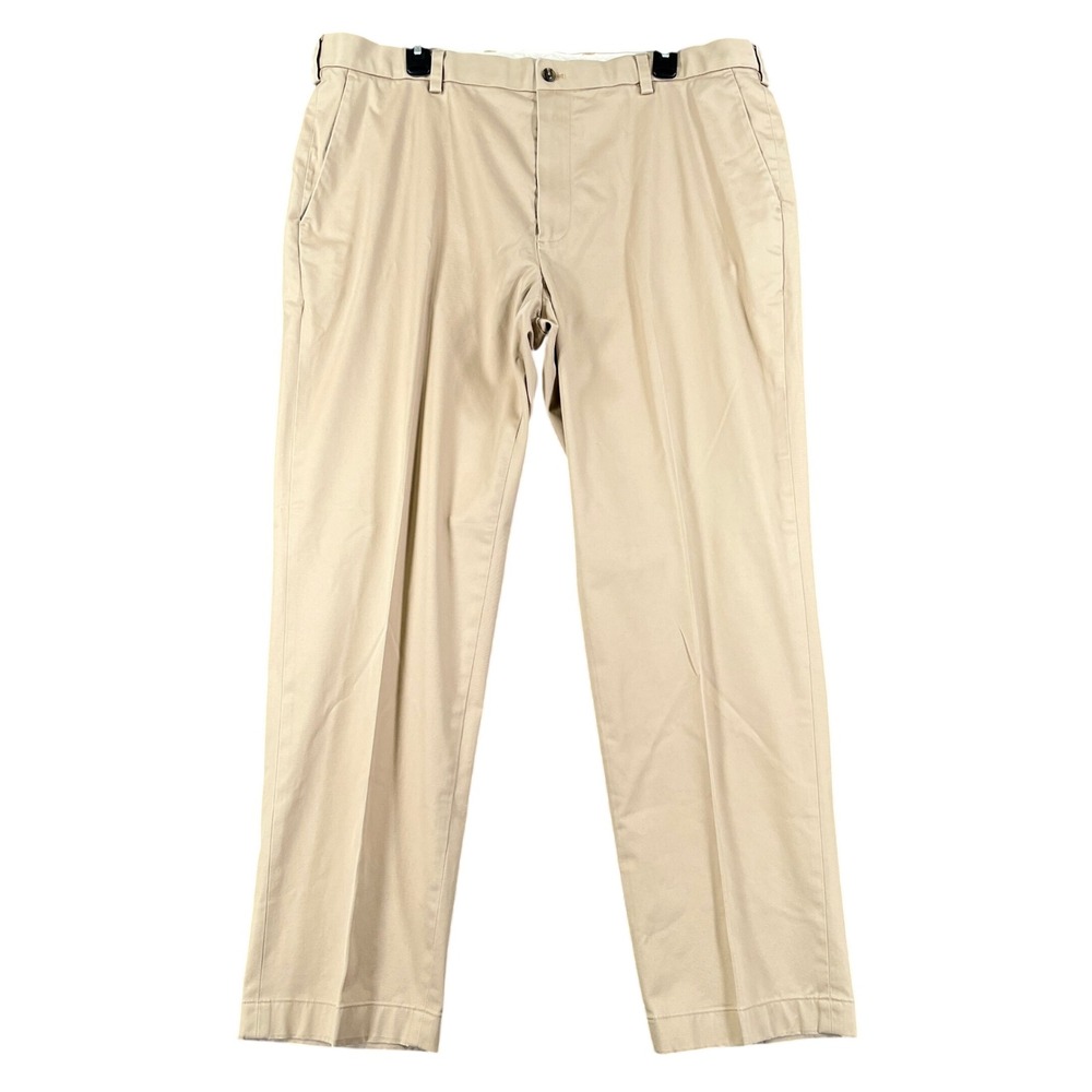Brooks Brothers Advantage Chino Pants Mens 38x30 Stretch Clark Fit Khaki Office